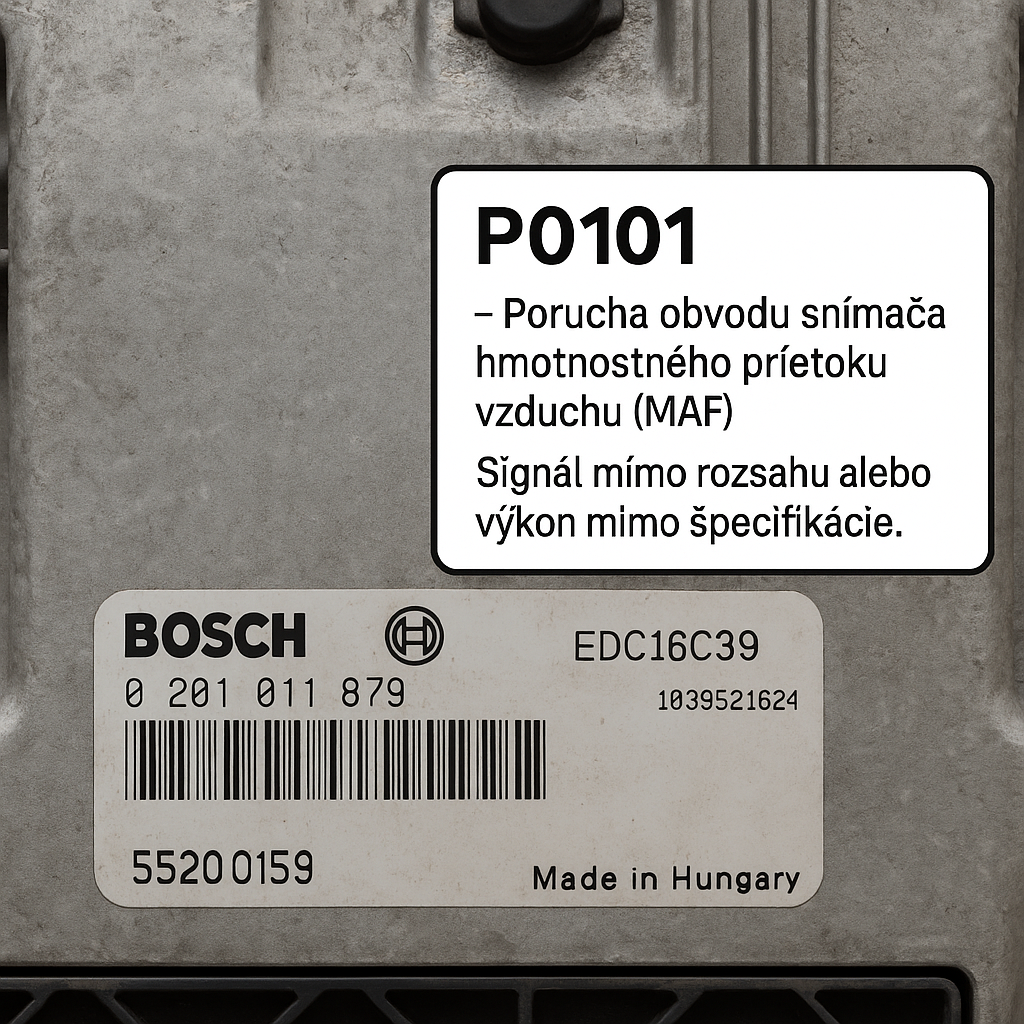 Oprava MAF P0101 Fiat