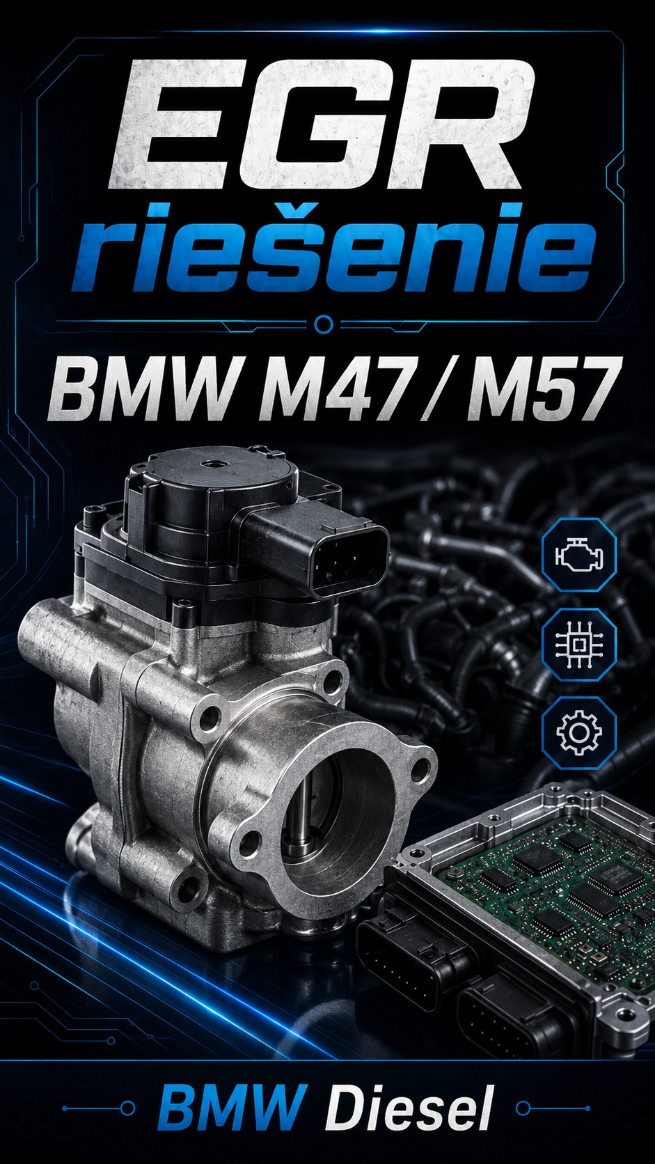 EGR riešenie BMW M47 - M57