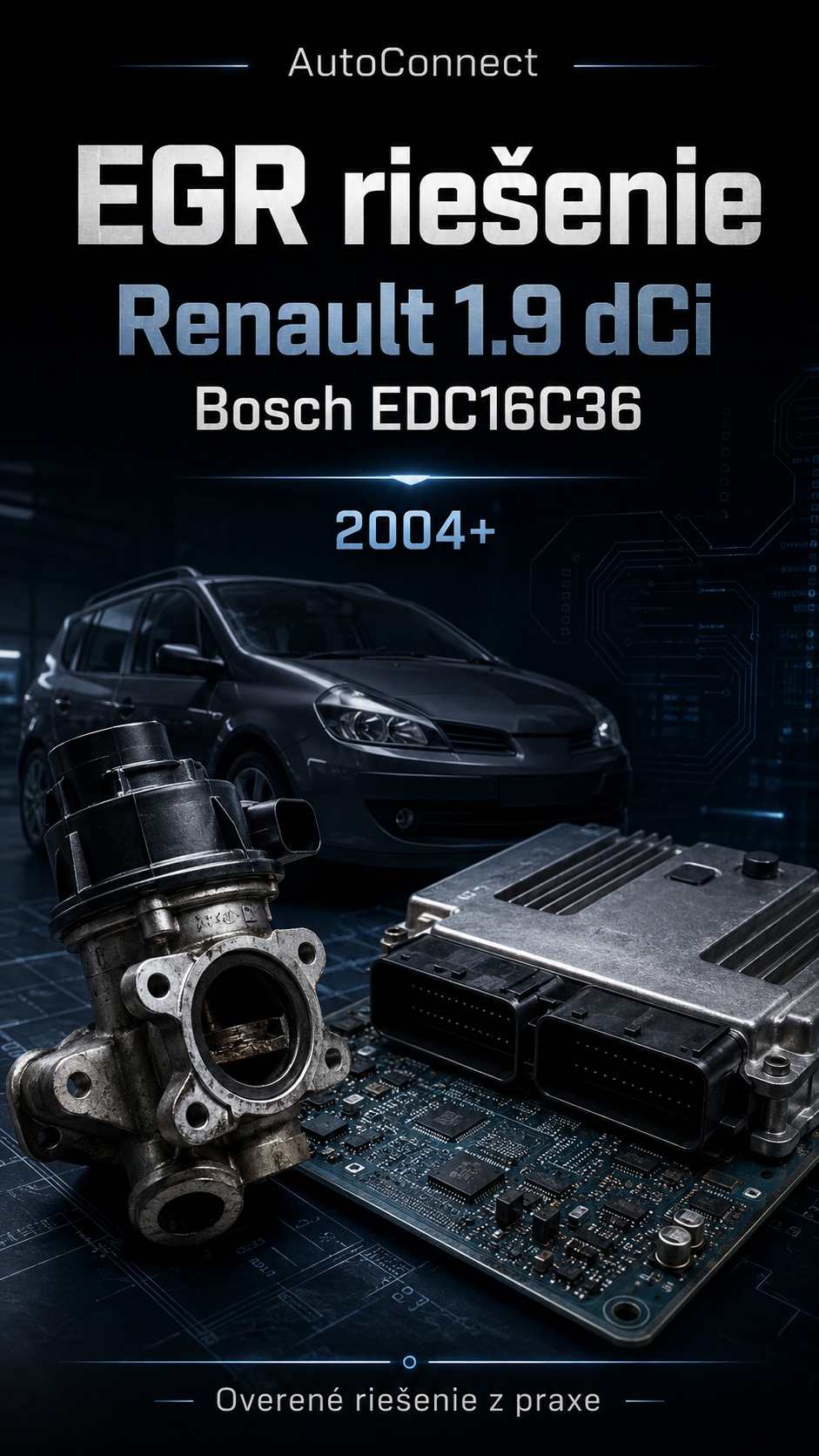 EGR Renault 1.9 dCi EDC16C36 2004+